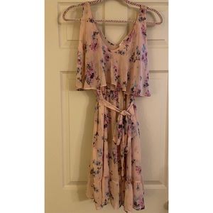 NWT Hummingbird Floral Print Midi Dress